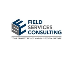 the logo for field services consulting, which has been designed to look like an office building