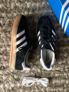 Black Adidas Gazelle, Black Gazelle, Black Gazelles, Adidas Gazelle Black, Men's Boot Liners, Men's Adidas (men), Children Shoes, Black Milk, Birthday Wishlist