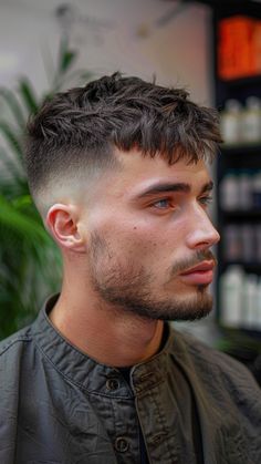 Unlock Your Style Potential: 25 French Crop Haircut Ideas for Men Young Men Haircuts, Mens Hairstyles Fade, Crop Haircut, Mens Hairstyles Thick Hair