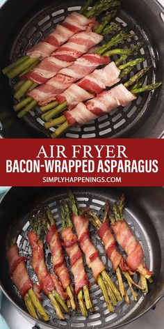 air fryer bacon wrapped asparagus on the grill