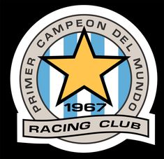 the logo for the racing club, with a star in the center and stripes around it