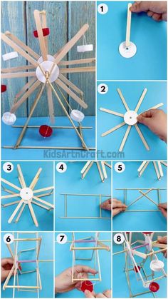 instructions to make a popsicle snowflake