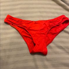 Bikini Bottoms Never Worn Red Party Bottoms For Beach Season, Casual Red Swimwear For Party, Casual Red Party Swimwear, Bathing Suit Bottoms, Bathing Suit, Womens Swim, Bootie, Swimming, Red