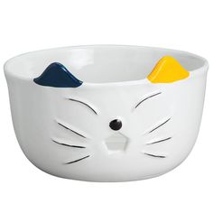 PRICES MAY VARY. This yarn holder bowl's pretty kitty face has a clever mouth opening to feed yarn through Keeps yarn balls neatly contained so it won't tangle or roll away Also a fun addition to your cat-loving home decor Or use to store sewing accessories, spare change, office supplies, jewelry and more Artfully designed in 100% ceramic This yarn holder bowl's pretty kitty face has a clever mouth opening to feed yarn through ... keeping the ball neatly contained so it won't tangle or roll away Ceramic Yarn Bowl, Knitting Bowl, Crochet Bowl, Yarn Balls, Accessories Crochet, Yarn Holder, Sewing Supplies Storage, Yarn Storage, Artfully Designed