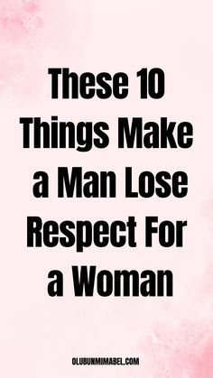 Lose Respect, Happy Marriage Tips, Relationship Red Flags, What Makes A Man, Love Problems, Marriage Problems, Make A Man