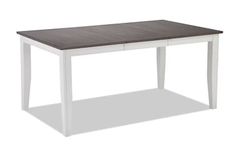 a white and brown table on a white background