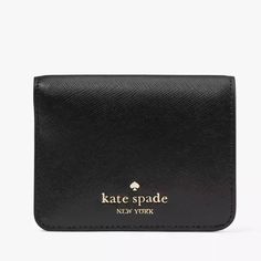 Kate Spade Madison Small Bifold Wallet Black Nwt Authentic Measurements 4.48" W X 3.8" H Features Metal Pinmount Logo Closure Type: Flap With Magnetic Snap Closure, Flap With Mag Snap Closure Dust Bag Included: No Exterior: Back Slip Pocket Materials Saffiano Leather Lining: Two Way Script Logo Lining Imported Style Number Kc581 Ksny Editor's Notes Don't Let The Size Deceive You: Our Small Wallets Have Room For All Your Credit Cards And Cash. Plus, You Can Fit It In Your Tiny Bag. Black Card Holder With Interior Slots, Kate Spade Compact Wallet For Everyday, Kate Spade Card Holder For Everyday Use, Kate Spade Compact Everyday Wallet, Kate Spade Compact Wallet For Formal Occasions, Compact Kate Spade Wallet For Formal Occasions, Compact Kate Spade Wallet, Compact Formal Wallet By Kate Spade, Classic Rectangular Kate Spade Wallet