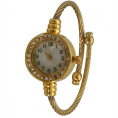 This Petite Twisted Bangle Bracelet Watch from Olivia Pratt is super trendy, featuring a durable materials band and face, this watch is the perfect addition to your accessory collection. Olivia Pratt is always looking after new designs to improve your style! Using the best quality materials available in all of our products to ensure long durability in your every day wear. Please be aware, color vibrancy of the product might change from device to device. If you have questions we're here to help! Trendy Adjustable Gold Watch, Trendy Gold Adjustable Watch, Trendy Adjustable Gold Watches, Gold Trendy Watches With Bracelet Strap, Trendy Gold Adjustable Watches, Trendy Gold Watch With Bracelet Strap, Trendy Gold Watches With Bracelet Strap, Trendy Gold Metal Watches, Trendy Round Metal Watch