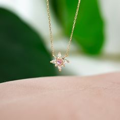 14ct Yellow Gold White and Pink Sapphire Flower Necklace.   Metal: 9ct Yellow Gold   Stone: Pink Sapphire   Size: 10mm x 10mm     Length: 40+5cm   Price: $599.00   010-00002     Please view all photos as they form part of the description.   This item will be presented in one of our gorgeous boxes and carefully packaged should you wish to have it posted to you. Fine Jewelry Diamond Cut Flower Necklace, 14k Gold Flower-shaped Jewelry With Brilliant Cut, 14k Gold Flower Shaped Brilliant Cut Jewelry, 14k Gold Necklace With Gemstone Flower Pendant, Yellow Gold Gemstone Necklace In Flower Shape, Yellow Gold Flower-shaped Gemstone Necklace, Yellow Gold Flower Shaped Gemstone Necklace, 14k Gold Pink Necklaces For Wedding, Pink Gold Gemstone Necklace For Anniversary