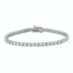 3.00 Carat Natural Diamond Tennis Bracelet G SI 14K White Gold 7'' – davizijewels Safety Box, Diamond Jewelry Store, Diamond Tennis Bracelet, White Gold Bracelet, Wedding Jewelry Bracelets, Fine Jewelry Bracelets, Tennis Bracelet Diamond, Best Diamond, Bracelet Collection