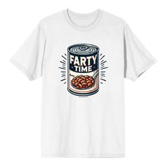 Add a touch of humor to your wardrobe with our Fart Time Beans design! This playful design features a hilarious can vector graphic with beans and a spoon, capturing a funny moment that will get everyone laughing. Made from soft, high-quality cotton, this apparel ensures comfort while you enjoy a good chuckle or share laughs with friends. Whether you're a fan of puns or just love a good laugh, this design is a great addition to your casual wear. Available in various sizes and colors, it’s also a perfect gift for those who appreciate a good sense of humor and fun food-related graphics. Foodie Outfit, Friends Laughing, White Crew Neck, Fun Food, Playful Design, Casual Fits, Funny Moments, Puns, Men Short Sleeve