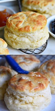 The BEST Homemade Biscuit Recipe, bread recipes, breakfast Button Cookies, Easy Biscuit