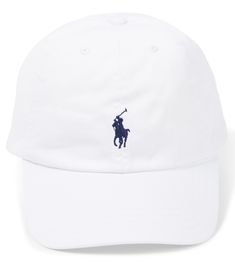 This white baseball cap from Polo Ralph Lauren Kids is a timeless addition to your little one’s warm-weather accessories rotation. Made from cotton twill, it’s cut to a traditional paneled silhouette with a curved brim and accented with the label's polo player motif on the front. White Adjustable Dad Hat, Classic Six-panel Golf Hats, Adjustable White Six-panel Baseball Cap, White Baseball Cap For Baseball Season, Classic White Dad Hat, White Dad Hat With Embroidered Logo For Baseball Season, White Visor For Baseball Season, Classic Adjustable Baseball Cap For Golf, Classic Adjustable Golf Baseball Cap