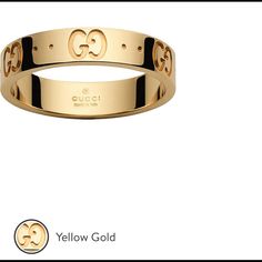 Yellow Gold Gucci Ring Modern Gucci Rings For Anniversary, Gucci Gold Wedding Ring, Gucci Gold Rings For Wedding, Gucci Gold 14k Gold Rings, Gucci 14k Gold Rings For Formal Occasions, Gucci 14k Gold Rings, Luxury Gucci 14k Gold Rings, Classic Gucci Yellow Gold Ring, Gucci Rings With Polished Finish For Formal Occasions