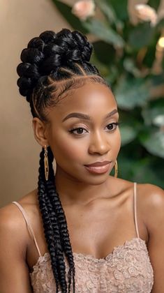 Rock Your Look with Side Updo Hairstyles braids hairstyles updo black women 🦋 Side Updo Hairstyles, Curls Braids Hairstyles, Braids Hairstyles Updo Black Women, Hairstyles Updo Black Women, Black Tie Makeup, Updo Hairstyles Braids, Updo Black Women, Braids Hairstyles Updo, Updo Ideas