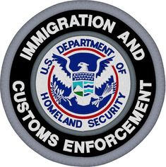 an emblem for the u s department of customs enforcement