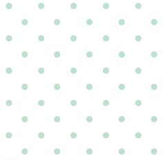 a white background with green polka dots