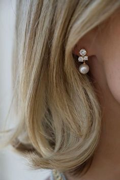 Bridal Look, Earrings Statement, Dream Jewelry, Diamond Cluster, Gold Earrings Studs, Wedding Earrings, Bridal Earrings, Cute Jewelry