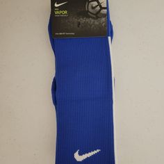 Brand New Nike Socks Over The Calf For Soccer. Blue Winter Sports Socks, Nike Blue Sporty Socks, Nike Sporty Blue Socks, Sporty Blue Nike Socks, Socks Nike, Soccer Socks, Nike Socks, Nike Vapor, Athletic Socks