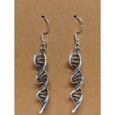 These metal DNA earrings are super funky and cute. I made them from keychains! Dna Earrings, Science Jewelry, Keychains, Jewelry Earrings Dangle, Dangle Drop Earrings, Dangle Earrings, Jewelry Earrings, Science, Drop Earrings