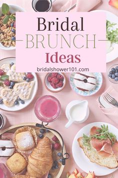 bridal brunch ideas for the bride and groom to enjoy in their wedding day