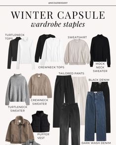 nicoleneissany's Winter Capsule Collection on LTK Winter Capsule, Winter Capsule Wardrobe, Diy Fashion, Capsule Wardrobe, Wardrobe