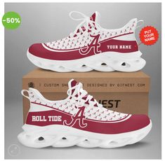 Alabama Crimson Tide Football Custom Name Ow Shoes - V2 Barkingtees Fashion available in T-shirt, hoodie, tank top, longsleeve, multi color and size S M L XL XXL 3XL 4XL 5XL. Shipping from the US. Easy 30 day return policy - Shop now! 6.1-ounce, 100% cotton .Double-needle neck, sleeves and hem; Roomy Unisex Fit. Ash is 99% cotton, 1% poly; Sport Grey is 90% cotton, 10% poly; Dark Heather is 50% cotton, 50% polyester .Decoration type: Digital Print. Made by Gildan Alabama Crimson Tide Football, Crimson Tide Football, Shoes Outfit, Hot Sneakers, Roll Tide, Trendy Sneakers, Alabama Crimson, Custom Sneakers, Alabama Crimson Tide