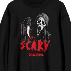 Adventure Life, Scary Mask, Scream Movie, Ghost Face, Masked Man, Ghost Faces, Graphic Crewneck Sweatshirt, Cut And Style, Age Group