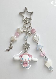 Sanrio Charms, Charm Keychains, Pola Amigurumi, Bead Charms Diy, Kawaii Accessories, Phone Charms, Beads Bracelet Design, Jewelry Accessories Ideas, My Posts