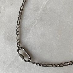 Durable and stylish, this Silver Carabiner Pendant Necklace is the ultimate accessory for those on the go. With its high-quality design and water-safe properties, it makes for the perfect gift for any jewelry lover. 💎Free shipping on all orders💎Waterproof and non-tarnish💎Packaging that is ready to offer as a gift💎Customizable chain length Our silver carabiner pendant necklace, a practical necklace It's versatile design allows you to attach your favorite charms on the carabiner, or use it to Figaro Chain Necklace, Lock Necklace, Figaro Chains, Silver Chain Necklace, Chains For Men, Jewelry Lover, Ladies Boutique, Stainless Steel Chain, Chain Lengths