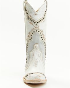 White Wedding Boots, White Cowboy Boots, Womens Cowgirl Boots, Gold Boots, Inlay Design, Wedding Boots, Jeep Stuff, Western Boots Women, Heel Caps