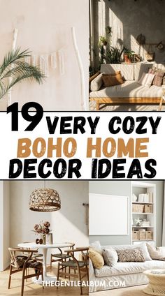 the top 10 very cozy boho home decor ideas in this postcard is an easy way to decorate your living room