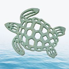 an image of a sea turtle made out of metal