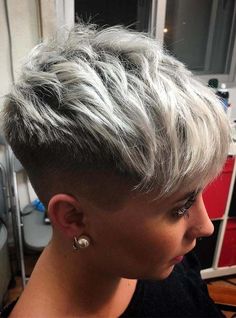 Blond Haircut, Black Haircut Styles, Blonde Haircuts, Trendy Short Haircuts, Trendy Haircuts, Short Black Hairstyles, Short Pixie Cut