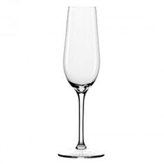 an empty wine glass on a white background