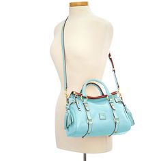 Make It Mini    This scaled-down version of our iconic satchel, made from Italian Vacchetta leather that grows softer with age, offers a chic style that elevates your everyday life. Elephant Colour, Saddle Leather, Dooney And Bourke, Dooney & Bourke, Dooney Bourke, Blue Fashion, Everyday Life, Inside Pocket, Make It