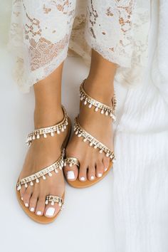 Gold Wedding Sandals/ Bridal Sandals/ Greek Sandals/ Handmade | Etsy Spring Wedding Guest Sandals With Round Toe, Closed Toe Sandals For Summer Wedding Guests, Summer Closed Toe Sandals For Wedding Guests, Summer Wedding Guest Closed Toe Sandals, Elegant Gold Slingback Sandals With Flat Heel, Elegant Gold Wedding Shoes For Summer, Summer Wedding Guest Open Toe Sandals, Spring Wedding Guest Closed Toe Sandals, Gold Wedding Shoes For Spring Wedding Guest