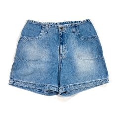 This is a pair of vintage Levis shorts, they are in excellent condition and labeled as a size 14. Acid Wash Denim Jean Shorts, Acid Wash Shorts With Pockets, Acid Wash Retro Bottoms For Summer, Acid Wash Retro Summer Bottoms, Vintage Medium Wash Relaxed Fit Shorts, Vintage Relaxed Fit Jean Shorts With Pockets, Vintage Washed Cutoff Jean Shorts, Vintage Washed Faded Jean Shorts, Vintage Denim Shorts In Medium Wash