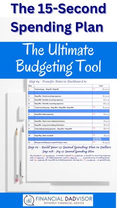 Take control of your finances with our easy-to-use 15-Second Spending Plan 💰! Designed for beginners, you'll have fun mastering your money and reaching your financial goals in a snap! 💸 Say goodbye to financial stress and hello to a brighter future. Get your hands on the ultimate budgeting tool now! 🚀 Get started today! ✨ Budgeting Tools