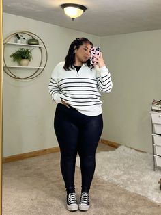 Autumn Outfits Plus Size Fall, Fall Plus Size Outfits 2024, Curvy Winter Outfits, Plus Size Legging Outfits, Classy Fall Outfits, Outfits Gorditas, Sweaters Fall, Plus Size Baddie Outfits, Look Legging