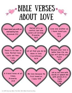 the bible verses about love