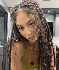 Curly Faux Locs, Cute Box Braids Hairstyles, Sydney Sweeney, Pretty Braided Hairstyles, Dread Hairstyles, Hair Flip, Curly Girl Hairstyles, 4c Hairstyles, Light Hair