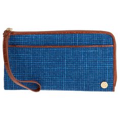 Samantha Brown To-Go RFID Tweed Travel Wallet  Samatha Brown designed this sleek travel wallet with pockets and slots with plenty of room to organize your essentials. Simply stash it in a tote and you're ready for wherever the day takes you.   What You Get       Travel Wallet Trendy Travel Wallets Rectangular Shape, Trendy Travel Wallet Rectangular, Trendy Travel Wallets Rectangular, Functional Blue Wallets For Daily Use, Blue Travel Wallets With Rfid Blocking, Blue Rfid Blocking Wallet For Travel, Blue Travel Wallets With Card Slots, Trendy Travel Wallet With Zipper Closure, Travel Wallet With Cell Phone Pocket In Blue