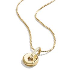 PRICES MAY VARY. We could all use a well-rounded pendant necklace in our arsenal. This 14K gold plated necklace features a modern circular pendant that goes with just about everything. Plus, it's fastened on a gold ball chain with an adjustable closure, so you can choose the fit that works for you. Materials: 14K gold plated brass. Closure: Lobster Clasp Allergy Information: Hypoallergenic Measurements: Length: 18"; 2" extender. Pendant Size: .51". Perfect for Birthday, Valentines Day, Anniversa Modern Round Charm Necklace For Everyday, Modern Round Charm Necklace, Modern Yellow Gold Round Disc Jewelry, Modern Yellow Gold Round Pendant Charm Necklace, Modern Gold Open Circle Necklace, Modern Everyday Round Disc Jewelry, Modern Yellow Gold Open Circle Necklace, Modern Gold Charm Necklace For Everyday, Gold Modern Charm Necklace For Everyday