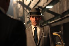 Don Mad Men Fashion, Don Draper, Jon Hamm, The Don, Sharp Dressed Man, Suit And Tie, Mad Men, Men Looks, Hat Fashion