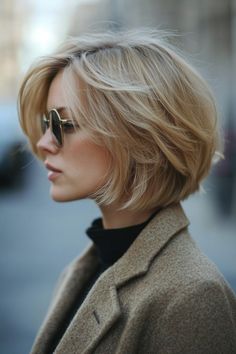 Discover 11 stylish layered bob hairstyles that are perfect for a chic, modern look! 🌟💁‍♀️ #LayeredBob #ChicHair #StylishCuts Blonde Shades, Neutral Blonde, Bob Hairstyles For Thick, Romantic Hairstyles, Short Hair Trends, Layered Bob Hairstyles, Long Gray Hair