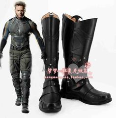 Top Seller for X-Men Origins?Wolverine Cosplay Shoes Black Long Boots Custom Men's Leather Boot, Mens boots Leather Boots For Cosplay, Black Long Boots, Wolverine Cosplay, Long Black Boots, Logan Wolverine, Fashion Shoes Boots, Cosplay Shoes, Mens Leather Boots, Leather Boot