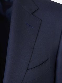 Suit by Canali; Classic fit; Cold wool fabric; Straight two-button fastening; Flap pockets on the front; Three interior pockets; Back length: 75 cm; Pockets on the front and on the back; Zip and button closure; Leg length: 95 cm; You can book a private appointment with us so that we can take your measurements and can customize it for you.Two slits in the backMade in Italia100% Wool; Lining: 100% CuproGender: MenMaterial: 100% WOOL; LINING: 100% CUPROColor: MIDNIGHT BLUEMade in: ITProduct ID: E11 Luxury Classic Wool Suits, Classic Wool Suits With Hidden Button Closure, Formal Wool Button-up Suits, Timeless Single-breasted Wool Suit, Luxury Single-button Wool Suit, Wool Suit, High End Fashion, Wool Fabric, Flap Pocket