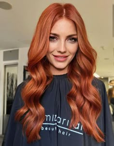 Metallic Ginger Auburn Hair Ginger Brown Hair, Bright Copper Hair, Ginger Hair Dyed, Cheveux Oranges, Long Hair Wigs, Hair Color Auburn