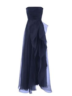 Elevate your style with this Women's Strapless Off Shoulder A-line Maxi Dress With Side High Split. This stunning dress features a flattering A-line silhouette, off-shoulder design, and a sultry side high split, perfect for making a statement at any special occasion. Crafted from high-quality materials, this dress is not only stylish, but also comfortable to wear all day or night. The strapless design adds a touch of elegance, while the side high split adds a hint of allure. Whether you're attending your prom, a cocktail party, or a formal event, this dress is sure to turn heads and make you feel confident and beautiful. Pair it with your favorite heels and accessories for a complete look that will have you feeling like a true fashionista. Specifications **Scroll Down For Instructions On H A Line Maxi Dress, Strapless Gown, Tulle Gown, Looks Chic, Fancy Dresses, Stunning Dresses, Dream Dress, Outfit Inspirationen, Pretty Dresses